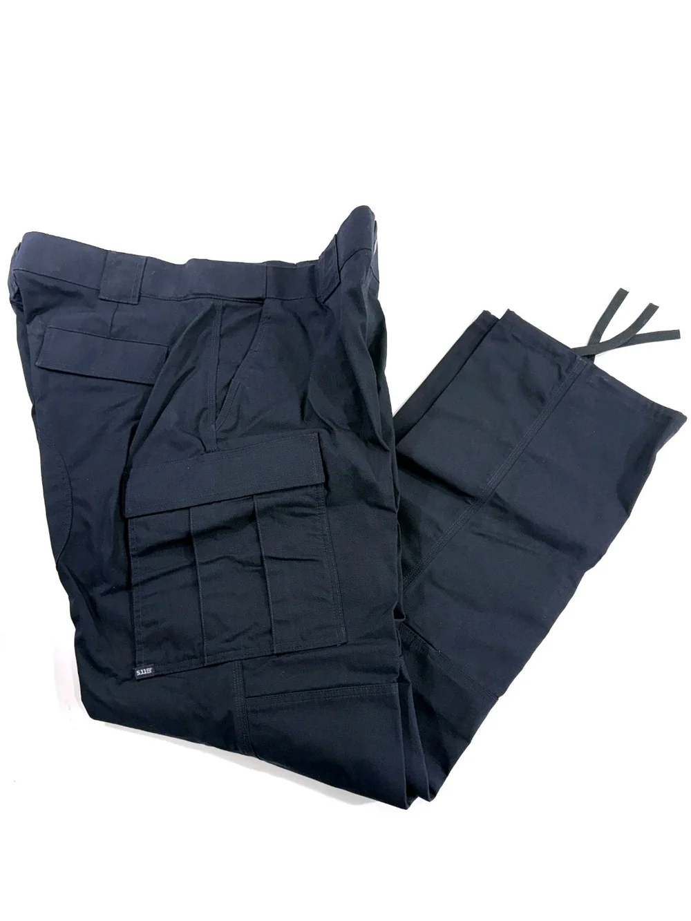 5.11 Tactical Dark Navy Blue Cargo Pants Utility Pockets Drawstring Ankle Sz 18